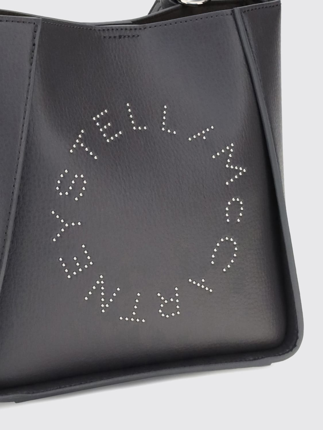 STELLA MCCARTNEY BORSA MINI: Borsa Stella McCartney in pelle sintetica a grana , Grigio - Img 3