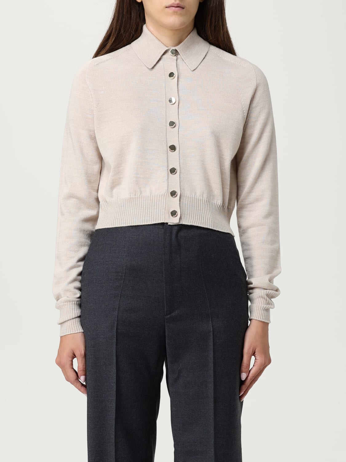 SPORTMAX SWEATER: Cardigan woman Sportmax, White - Img 1