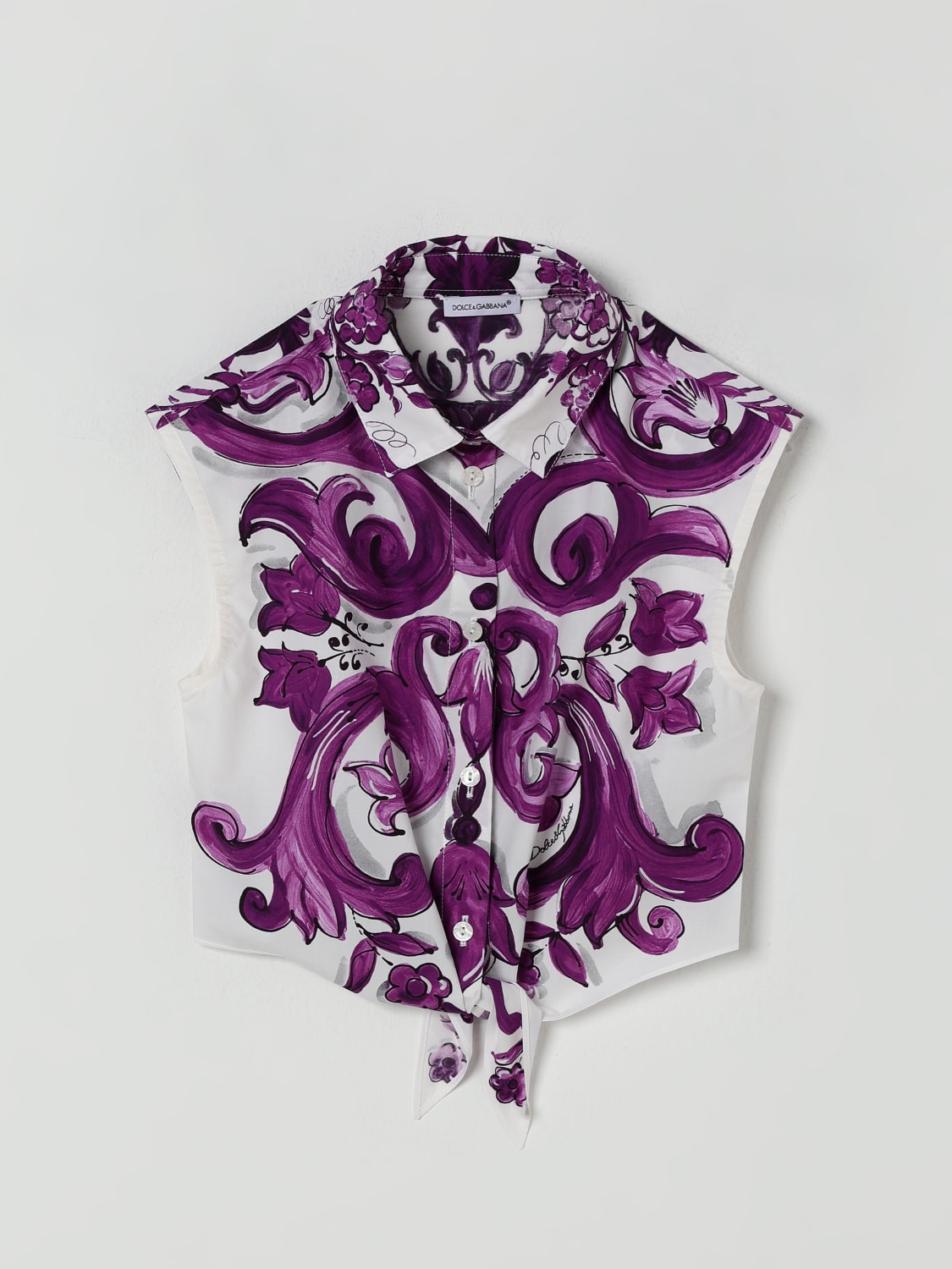 DOLCE & GABBANA SHIRT: Shirt kids Dolce & Gabbana, Violet - Img 1