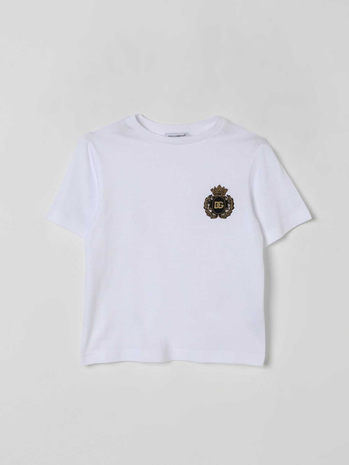 DOLCE & GABBANA CAMISETA: Camiseta niños Dolce & Gabbana, Blanco - Img 1