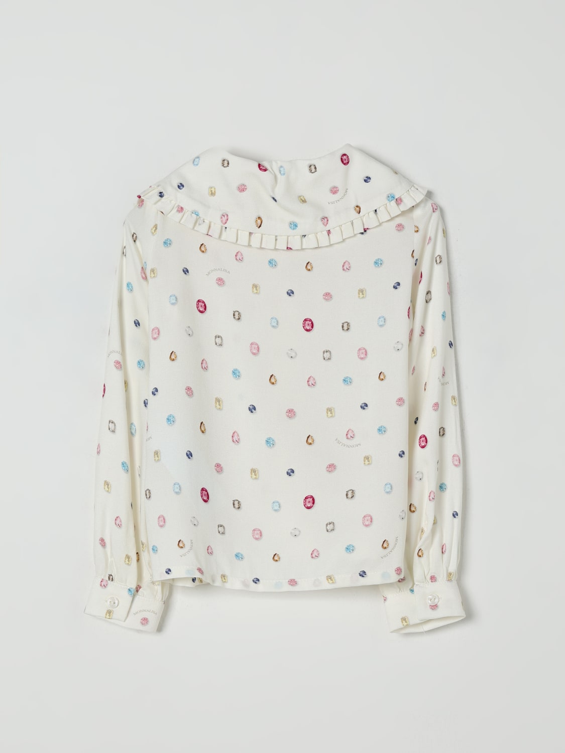 MONNALISA BLUSE: Bluse kinder Monnalisa, Yellow Cream - Img 2