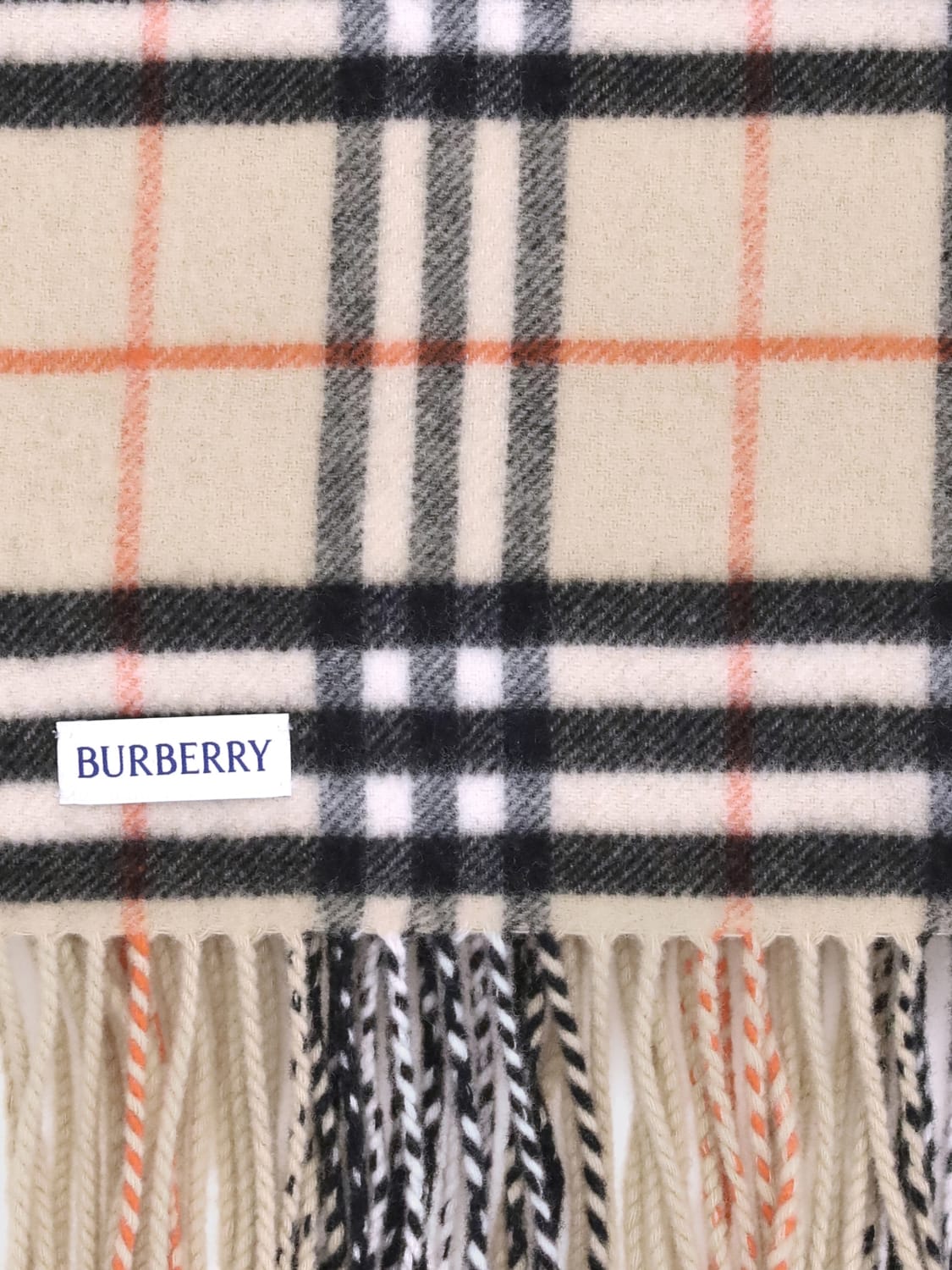 BURBERRY SCARF: Scarf woman Burberry, Sand - Img 3
