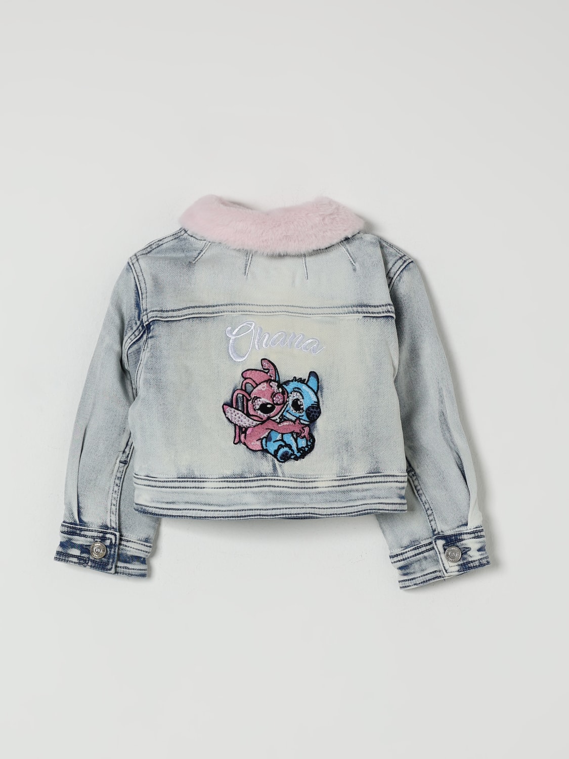 MONNALISA 外套: 大衣 儿童 Monnalisa, 灰色 - Img 2