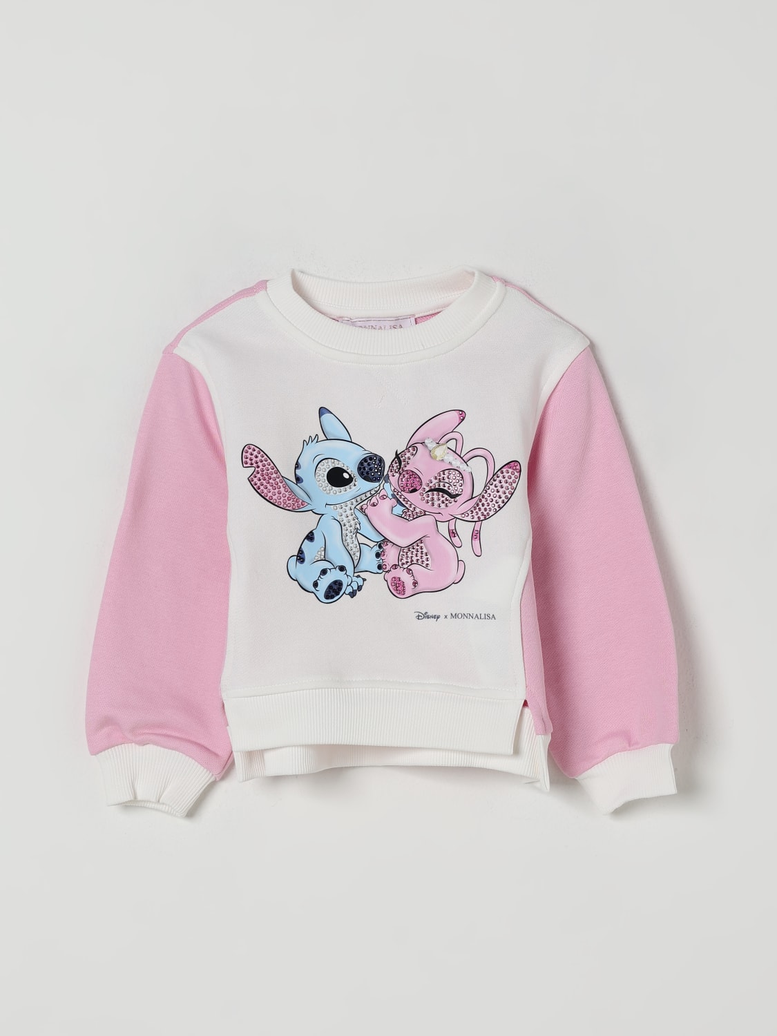 MONNALISA SWEATER: Sweater kids Monnalisa, Yellow Cream - Img 1