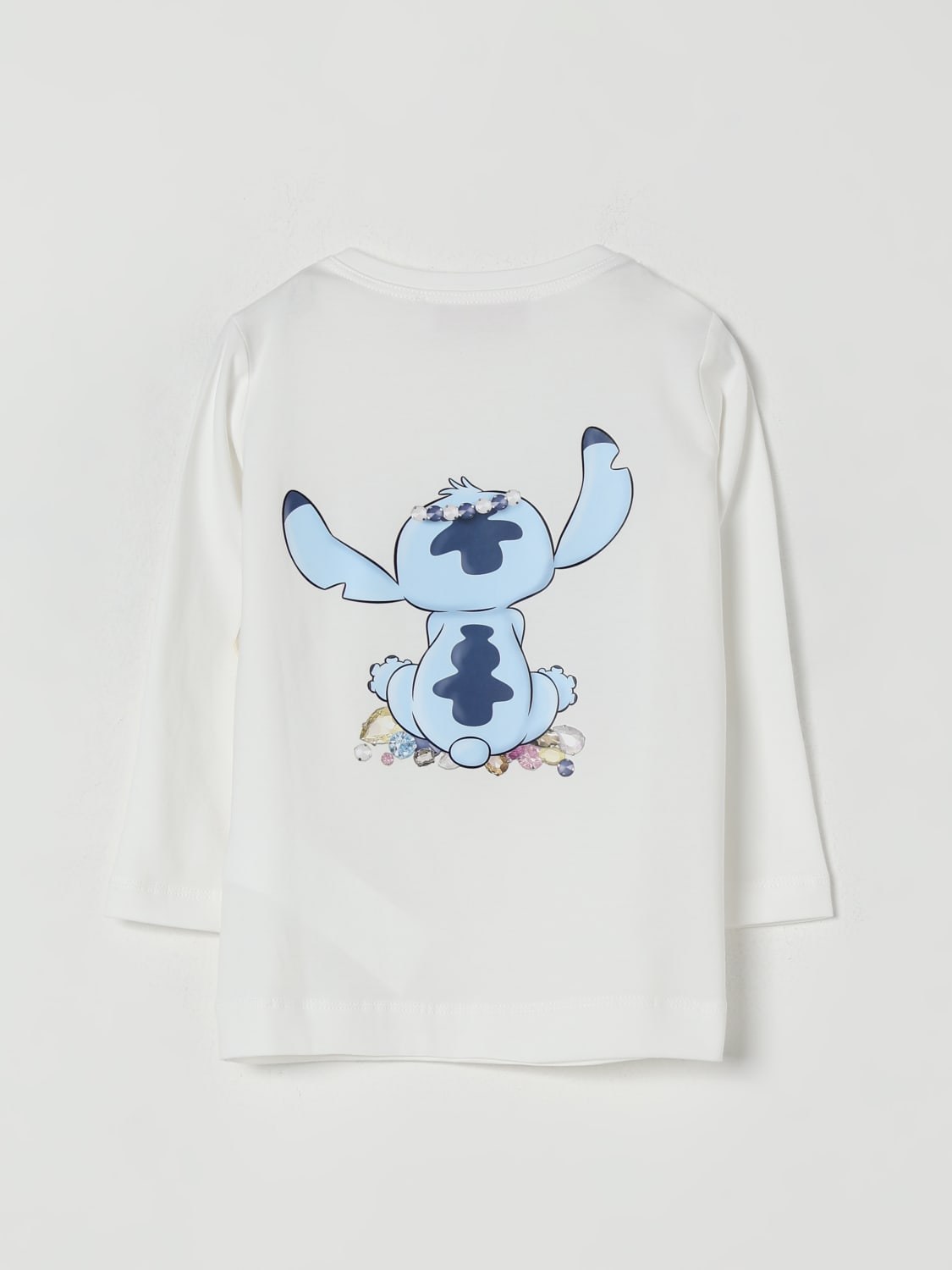 MONNALISA T-SHIRT: T-shirt kids Monnalisa, Yellow Cream - Img 2