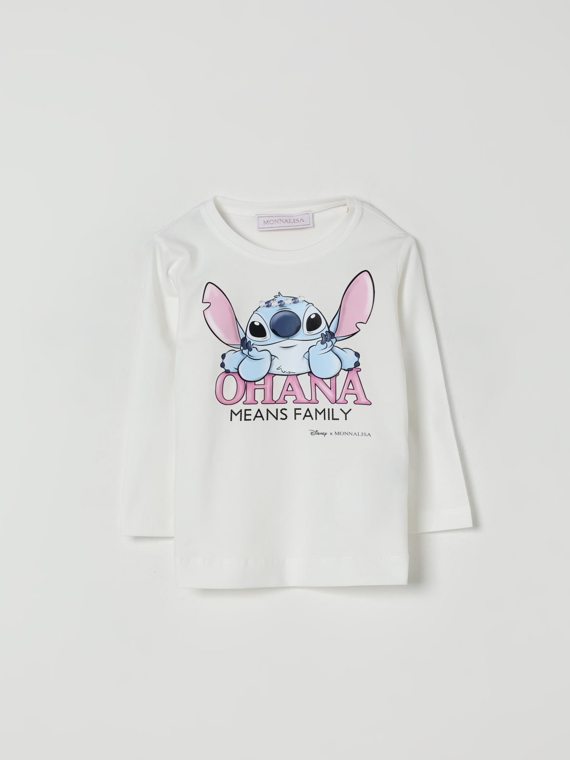 MONNALISA T-SHIRT: T-shirt kinder Monnalisa, Yellow Cream - Img 1