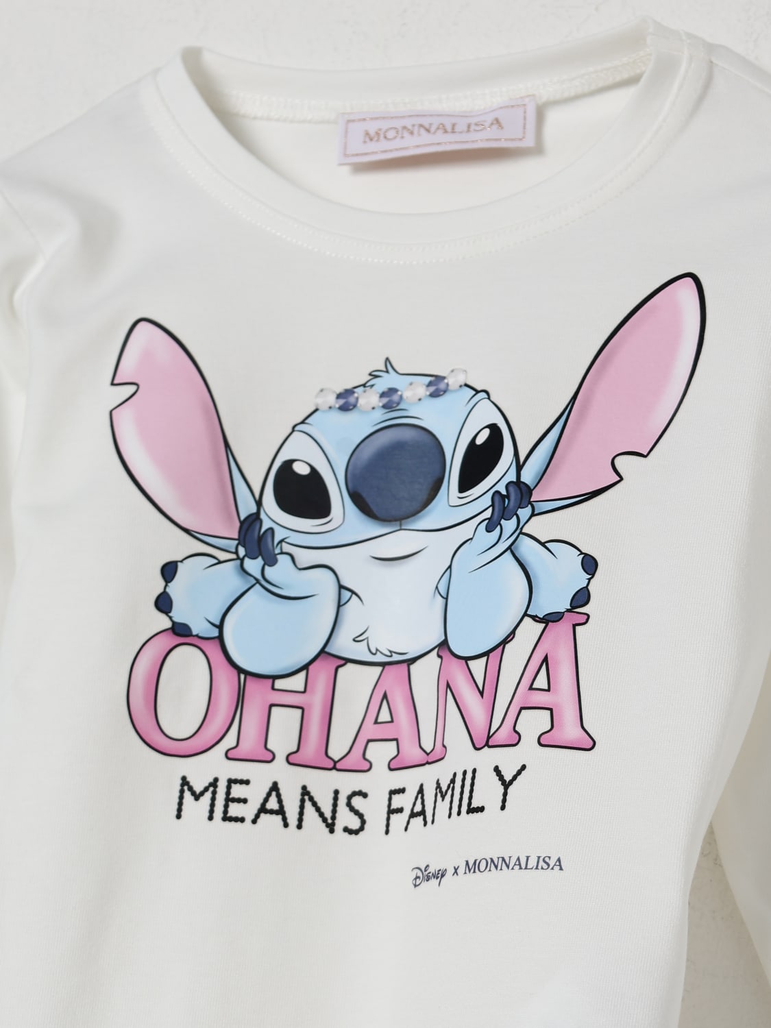 MONNALISA T-SHIRT: T-shirt kinder Monnalisa, Yellow Cream - Img 3