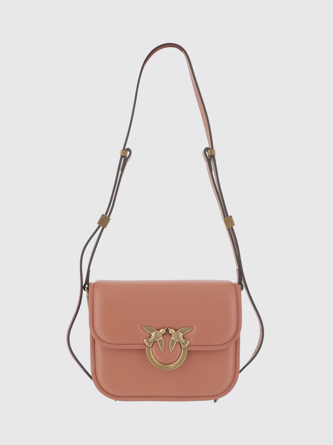 PINKO MINI BAG: Shoulder bag woman Pinko, Brown - Img 1
