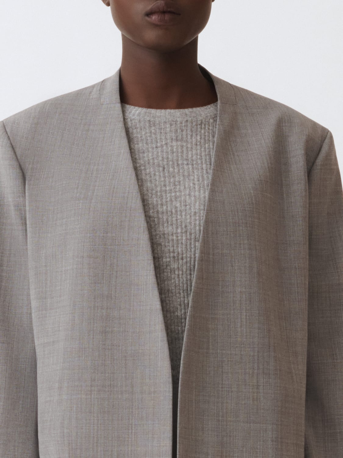 FABIANA FILIPPI BLAZER: Jacket woman Fabiana Filippi, Grey - Img 4