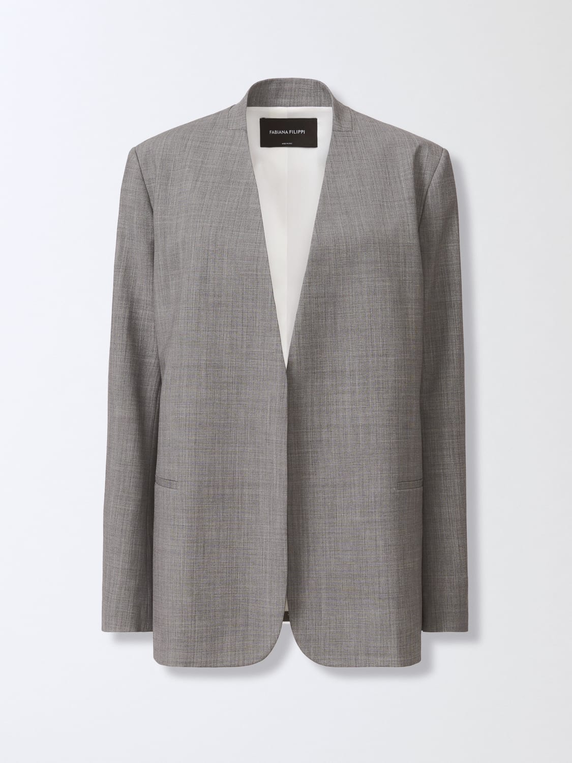 FABIANA FILIPPI BLAZER: Jacket woman Fabiana Filippi, Grey - Img 5