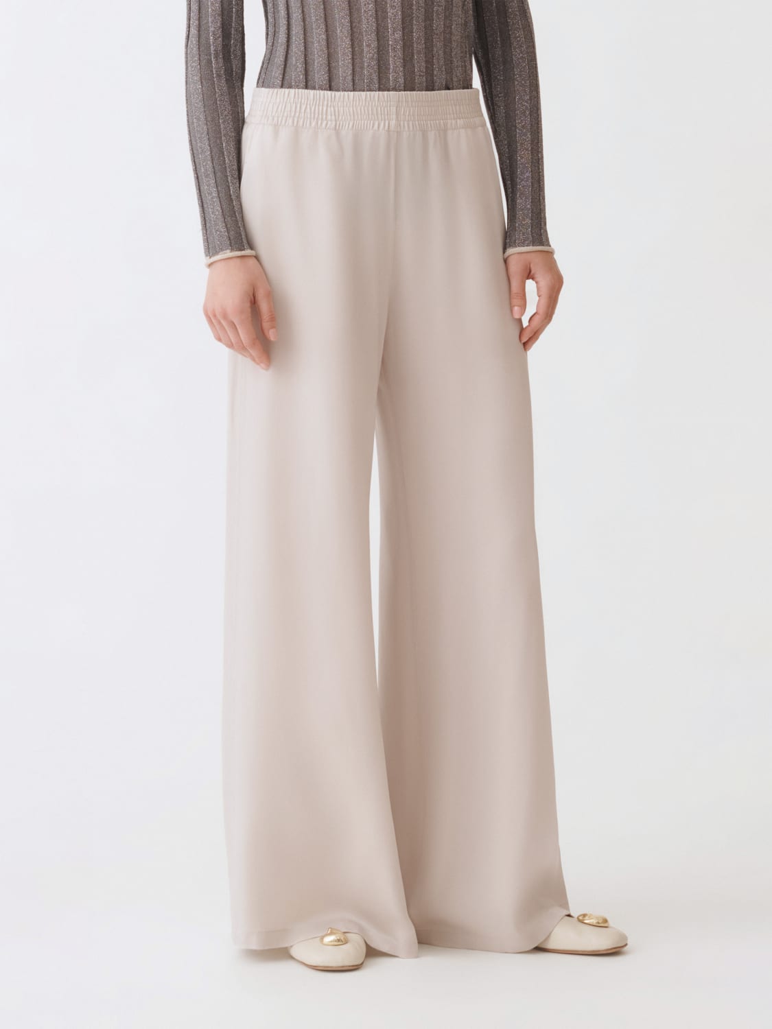 FABIANA FILIPPI PANTALON: Pantalon femme Fabiana Filippi, Poussière - Img 1