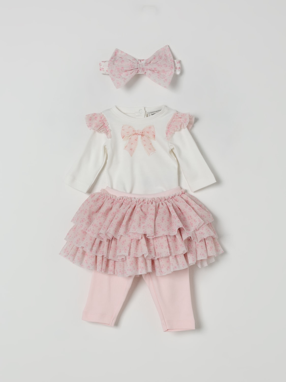 MONNALISA JUMPSUIT: Tracksuits kids Monnalisa, Yellow Cream - Img 1