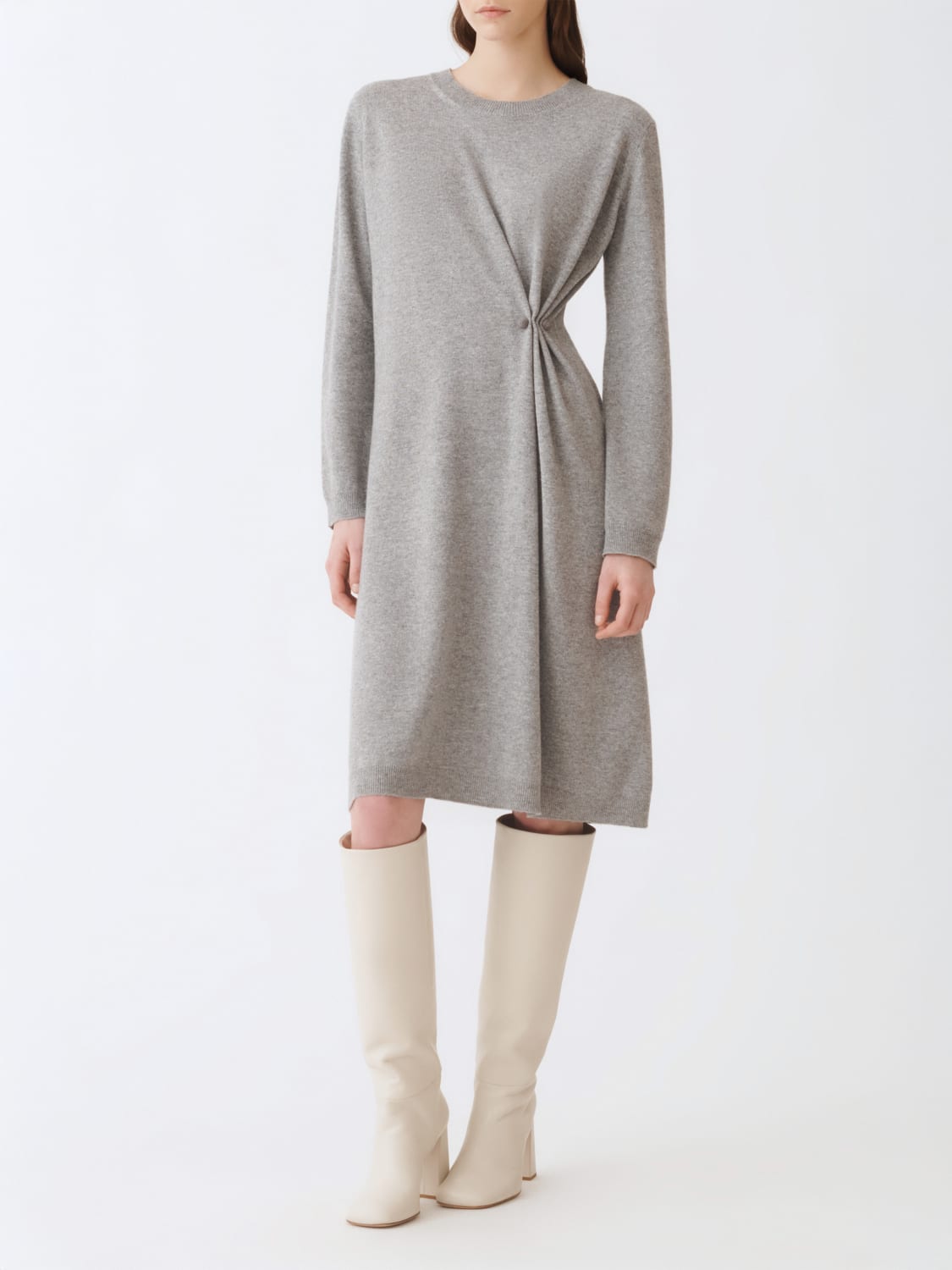 FABIANA FILIPPI KLEID: Kleider damen Fabiana Filippi, Grau - Img 1