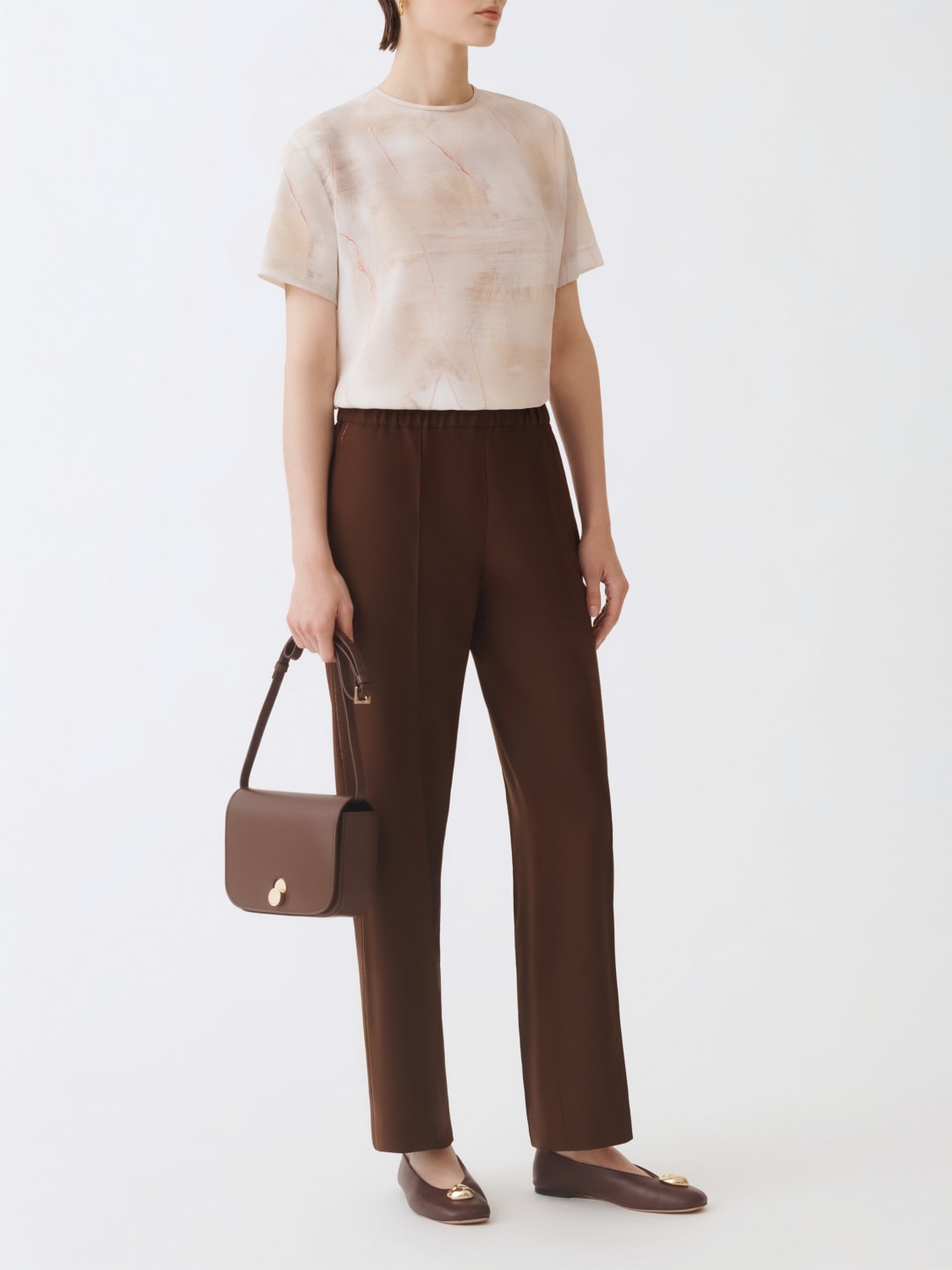 FABIANA FILIPPI PANTALONES: Pantalón mujer Fabiana Filippi, Ébano - Img 2