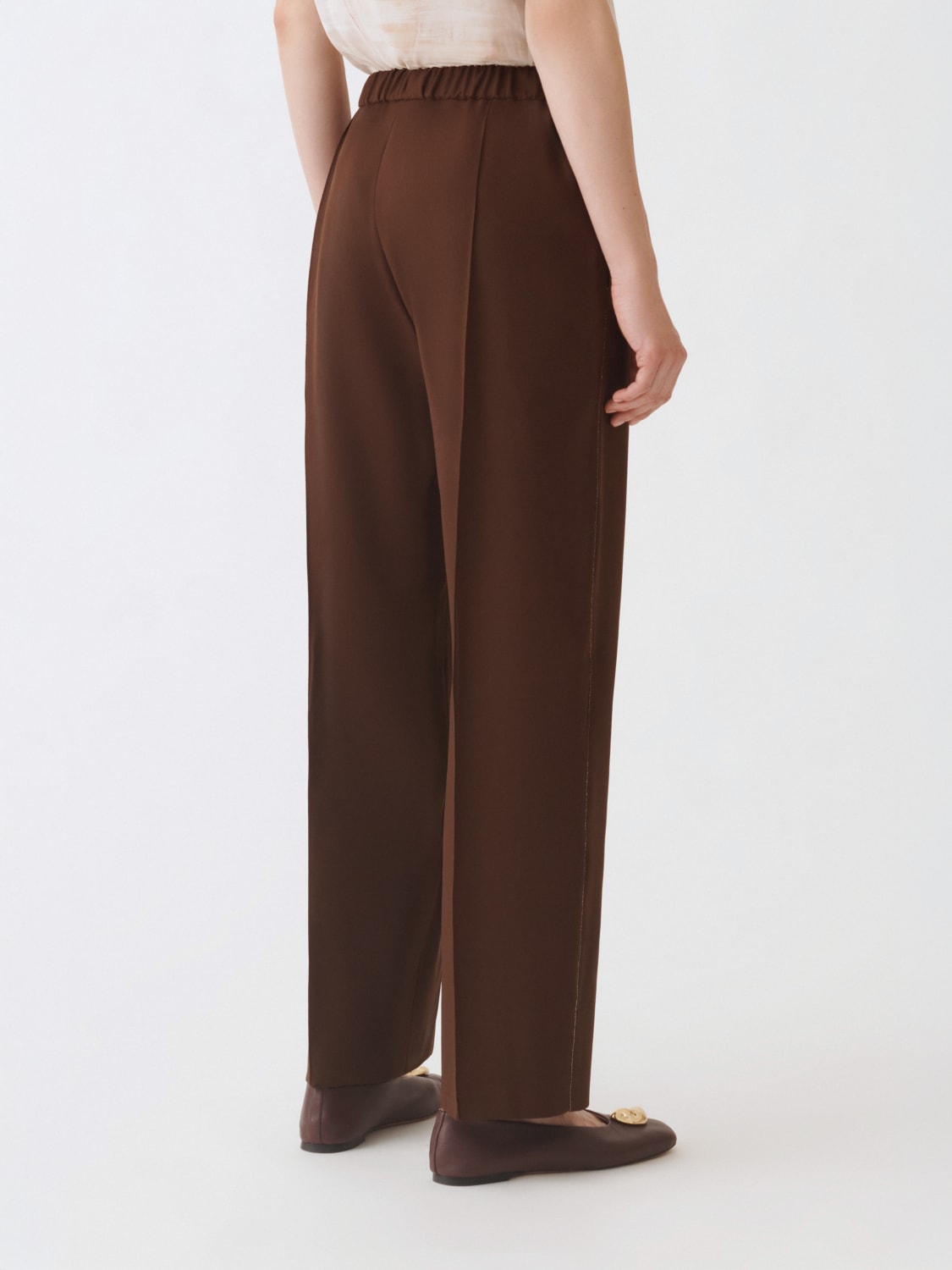 FABIANA FILIPPI PANTALONES: Pantalón mujer Fabiana Filippi, Ébano - Img 3