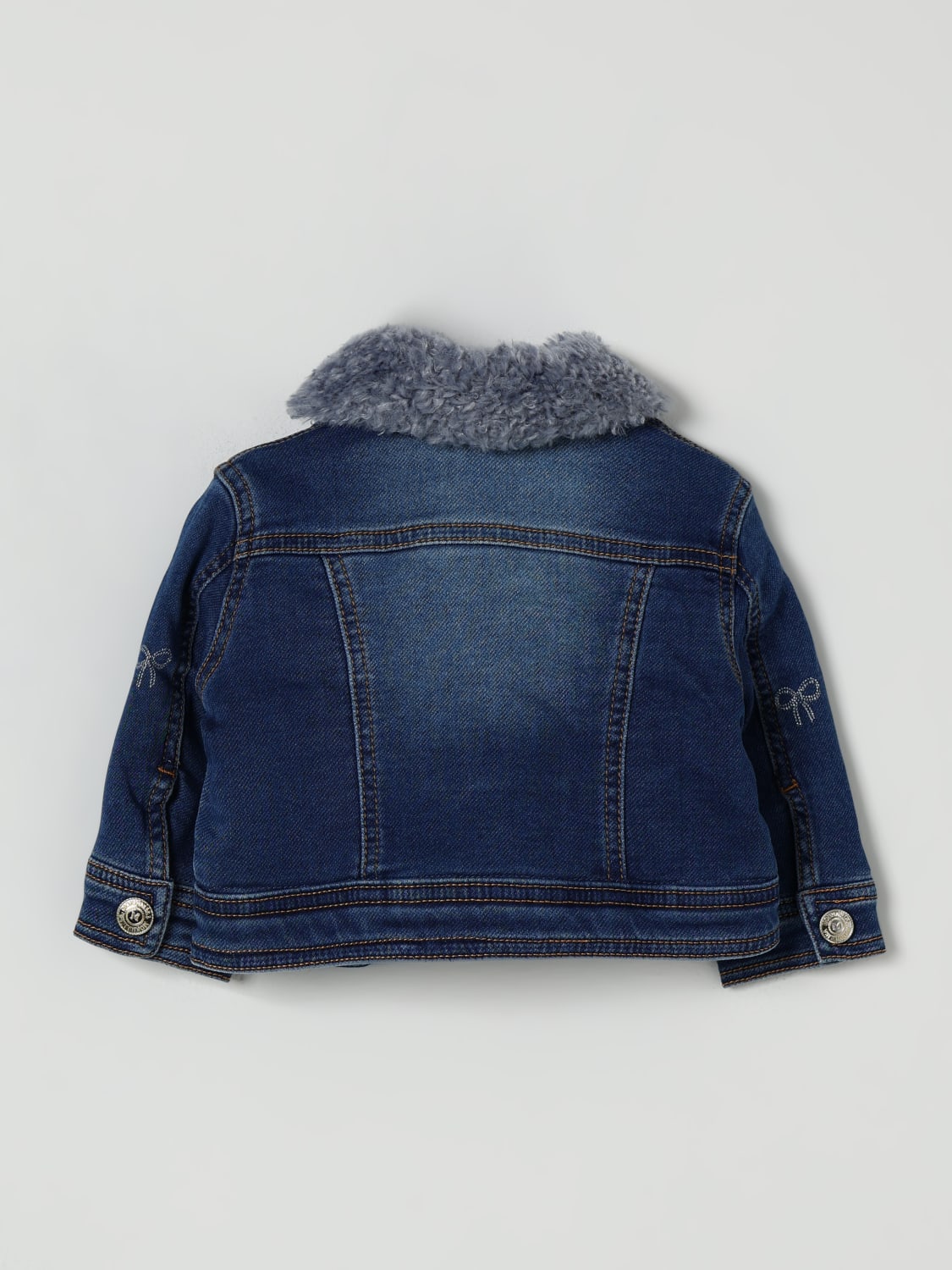 MONNALISA 재킷: 코트 남아 Monnalisa, 데님 - Img 2