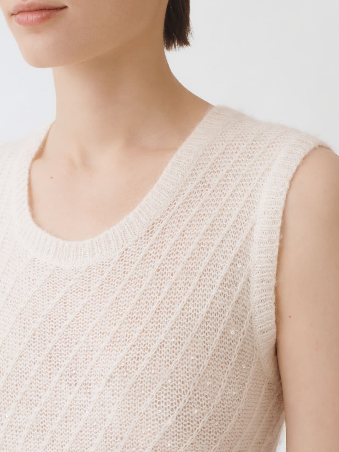 FABIANA FILIPPI KLEID: Kleider damen Fabiana Filippi, Weiß - Img 4