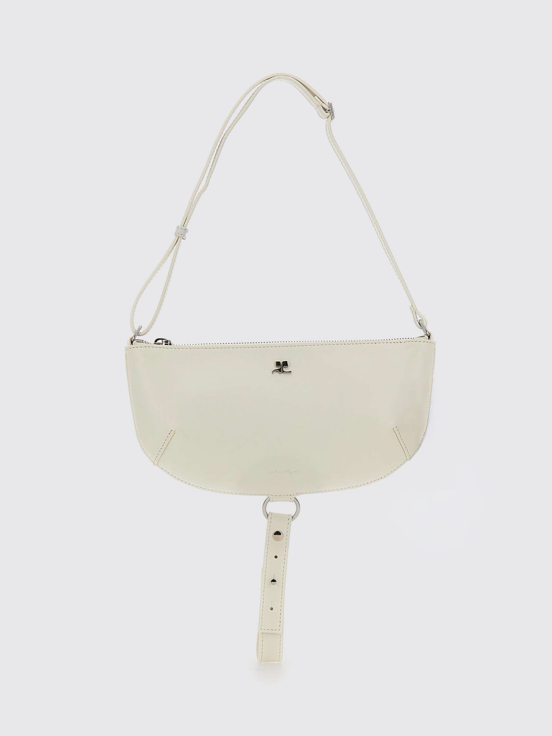 COURRÈGES CROSSBODY BAG: Shoulder bag woman CourrÈges, White - Img 1