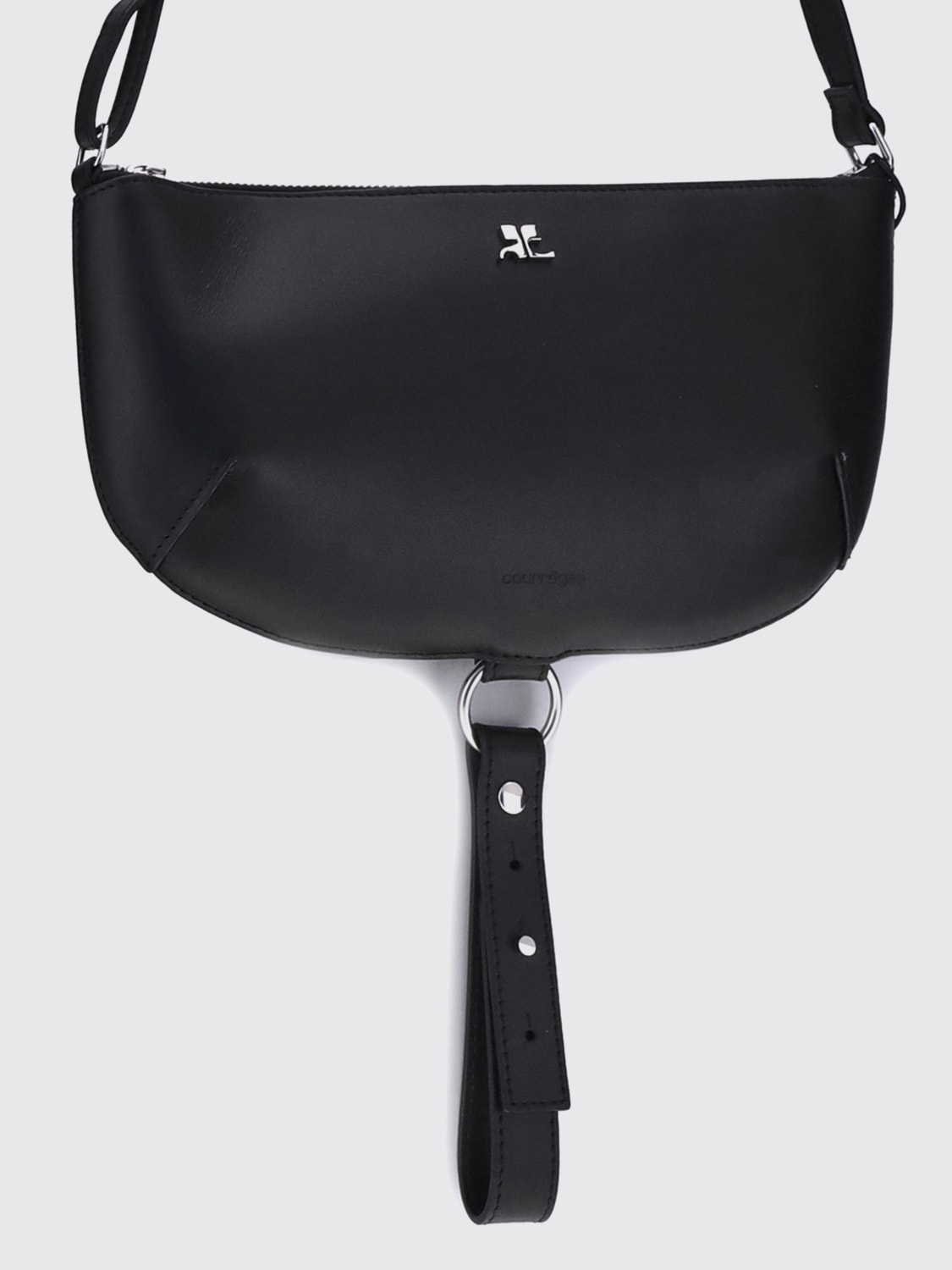 COURRÈGES CROSSBODY BAG: Shoulder bag woman CourrÈges, Black - Img 3