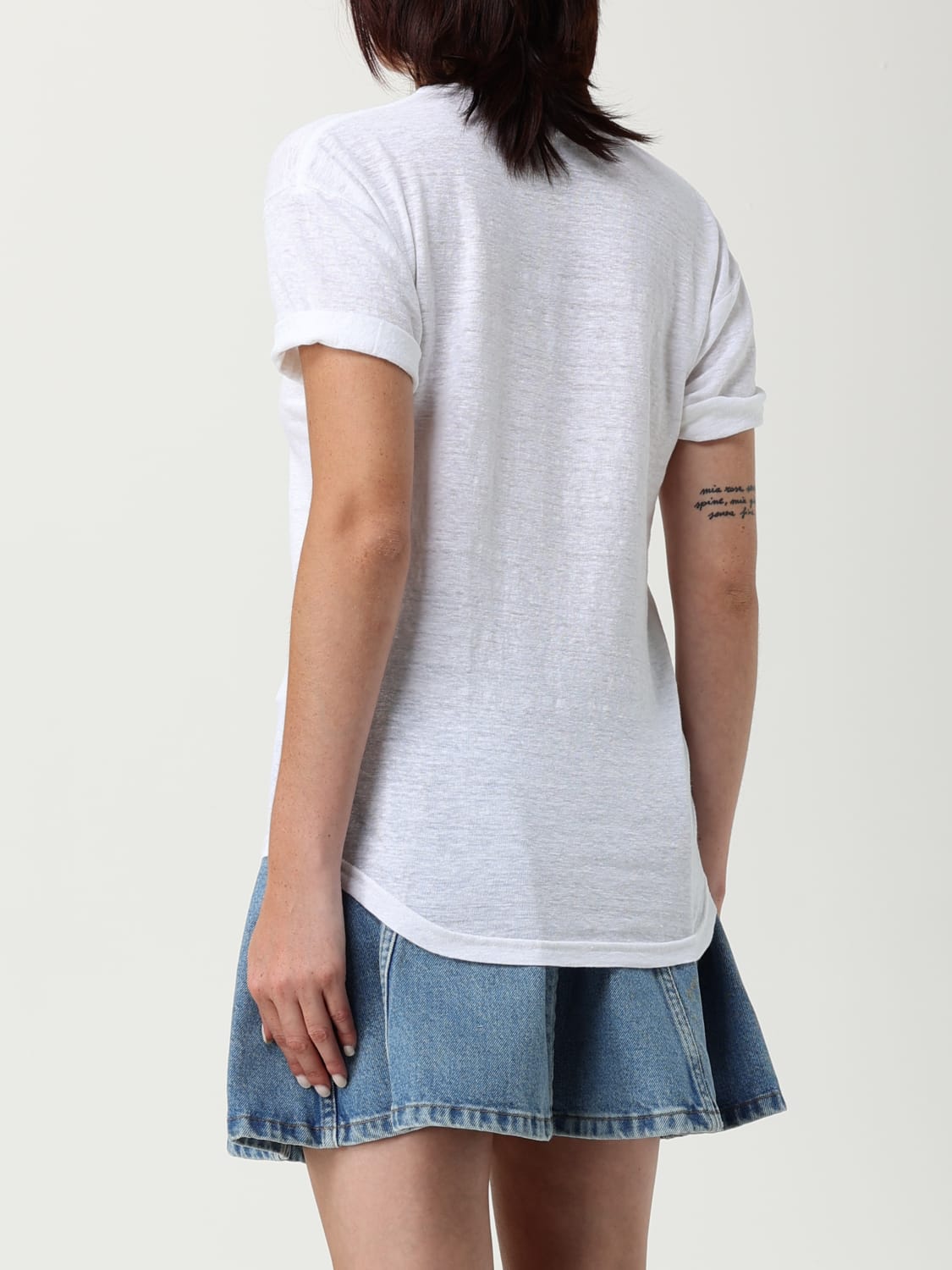 ISABEL MARANT ETOILE T-SHIRT: T-shirt damen Isabel Marant Etoile, Weiß - Img 2