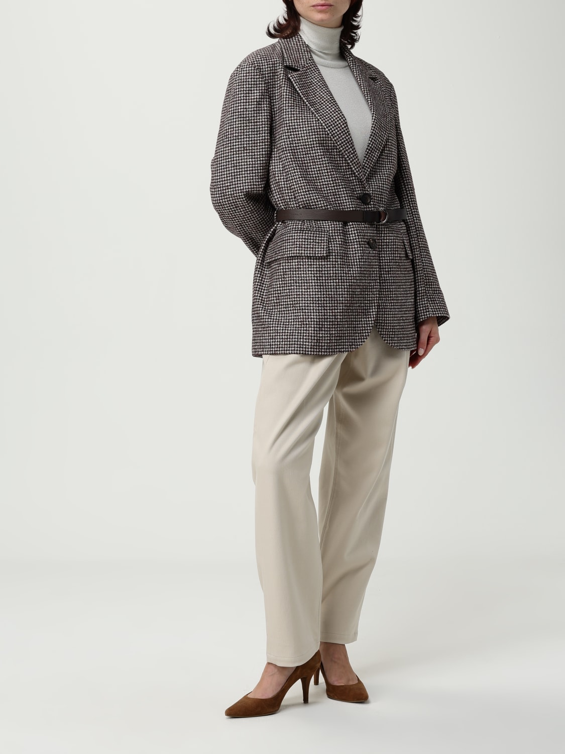 BRUNELLO CUCINELLI JACKET: Blazer woman Brunello Cucinelli, Beige - Img 2