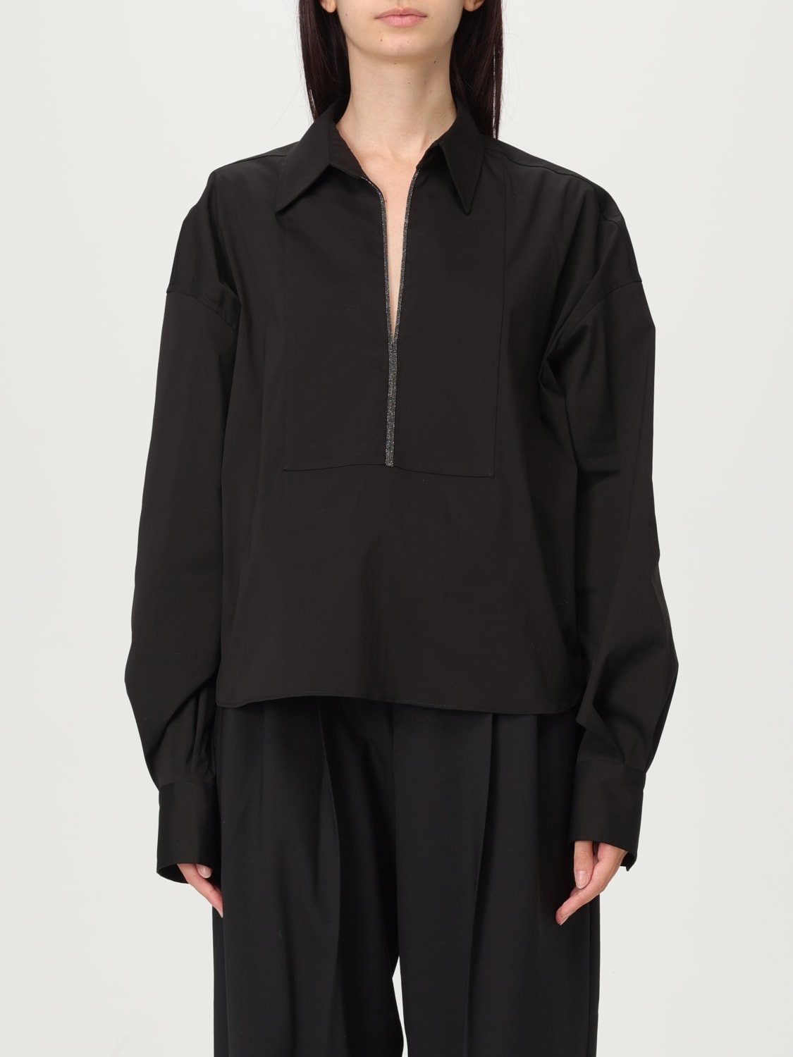 BRUNELLO CUCINELLI TOP: Top woman Brunello Cucinelli, Black - Img 1