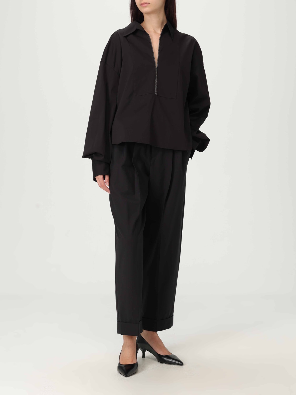 BRUNELLO CUCINELLI TOP: Top woman Brunello Cucinelli, Black - Img 2