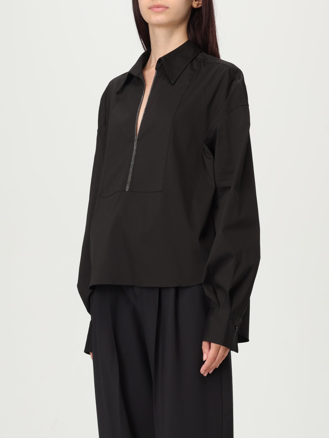 BRUNELLO CUCINELLI TOP: Top woman Brunello Cucinelli, Black - Img 4