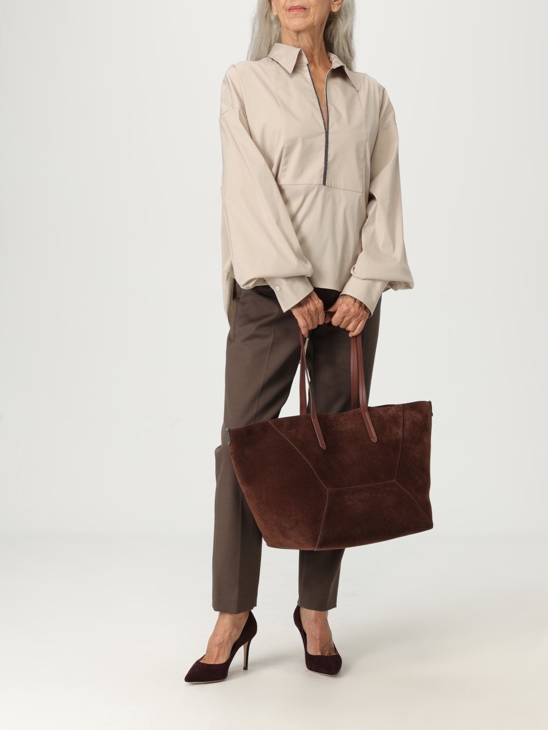 BRUNELLO CUCINELLI TOP: Top woman Brunello Cucinelli, Beige - Img 2