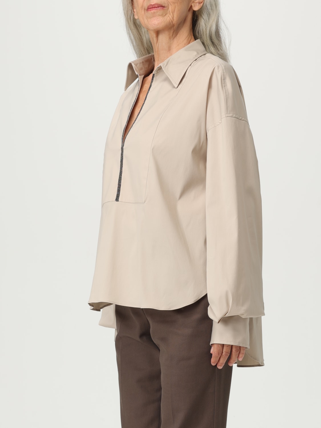BRUNELLO CUCINELLI TOP: Top woman Brunello Cucinelli, Beige - Img 4