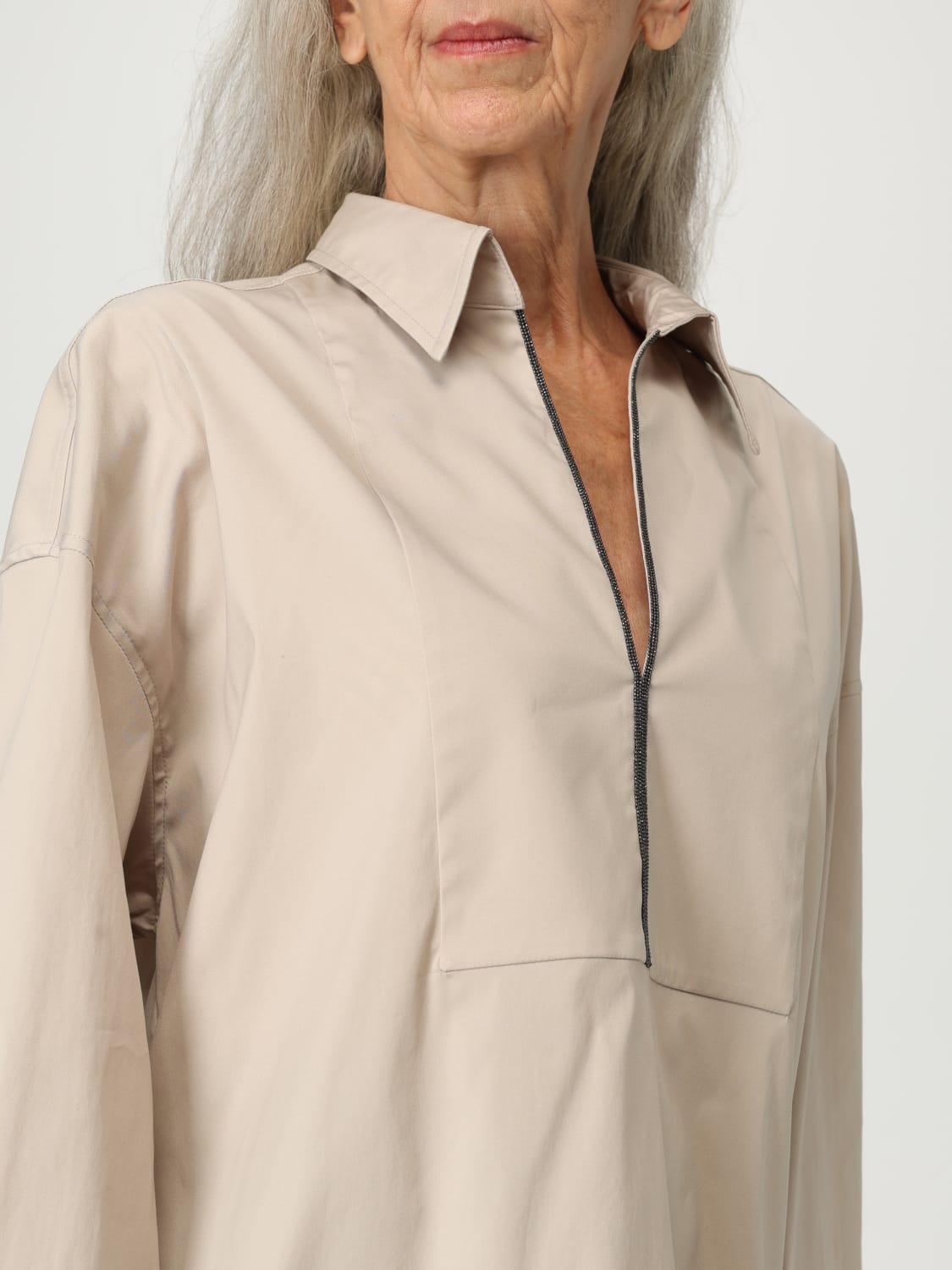 BRUNELLO CUCINELLI TOP: Top woman Brunello Cucinelli, Beige - Img 5