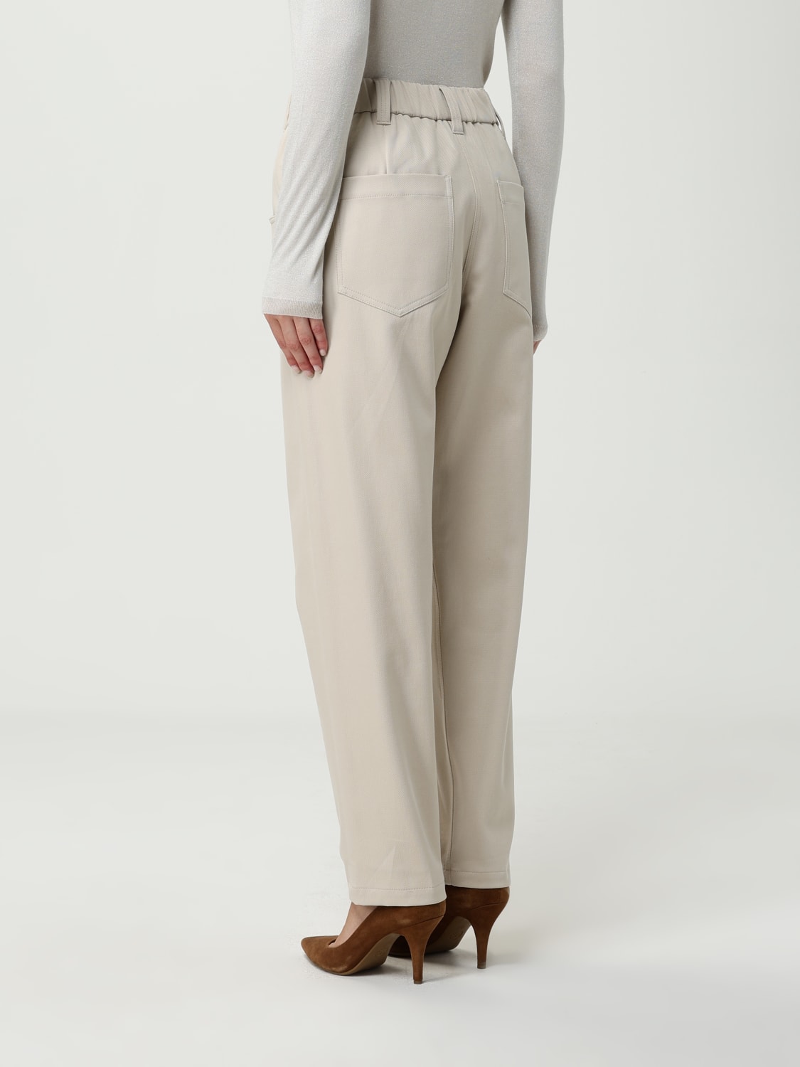 BRUNELLO CUCINELLI PANTALON: Pantalon femme Brunello Cucinelli, Sable - Img 3