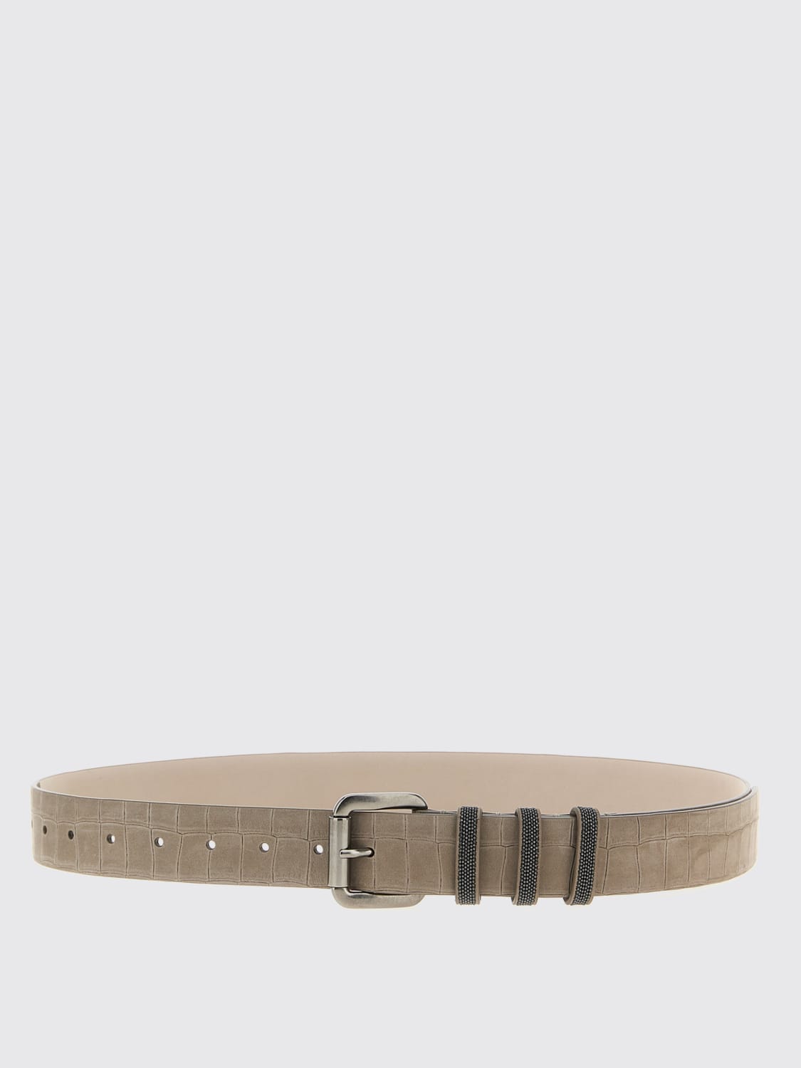 BRUNELLO CUCINELLI BELT: Belt woman Brunello Cucinelli, Grey - Img 1