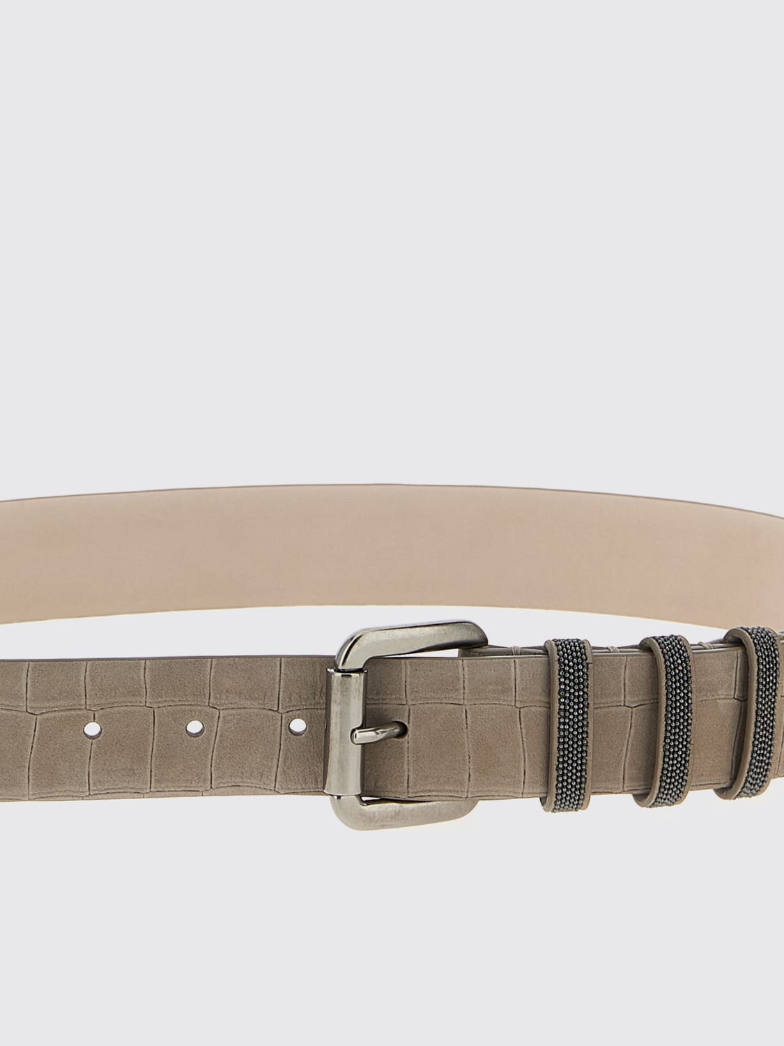BRUNELLO CUCINELLI BELT: Belt woman Brunello Cucinelli, Grey - Img 3
