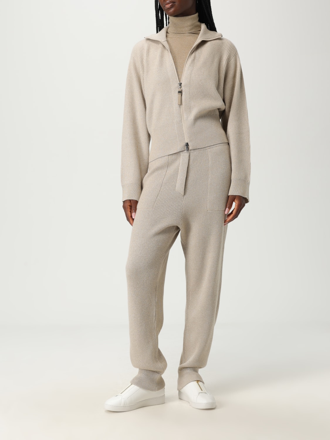 BRUNELLO CUCINELLI PANTALON: Pantalon femme Brunello Cucinelli, Or - Img 2