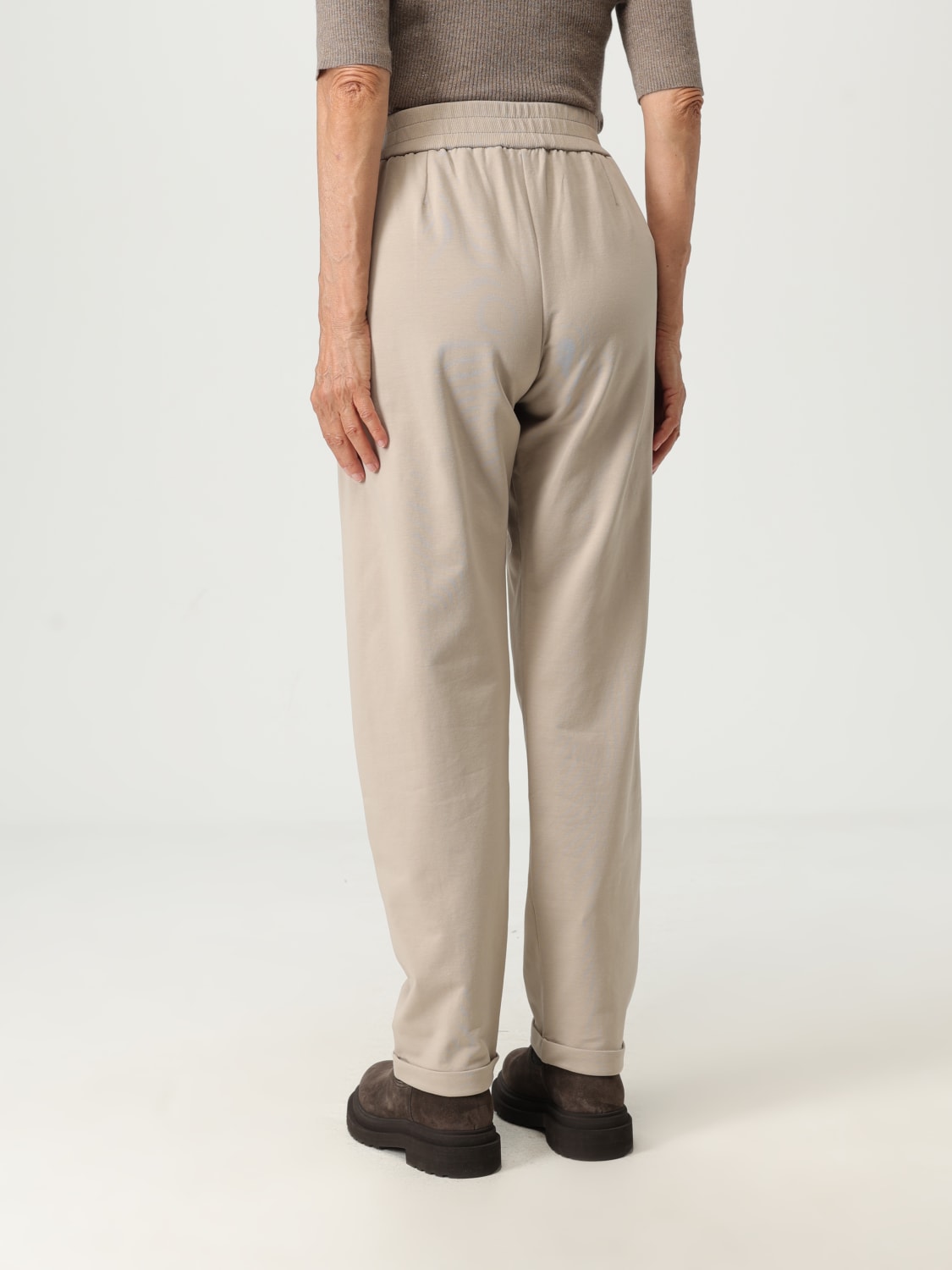 BRUNELLO CUCINELLI PANTALON: Pantalon femme Brunello Cucinelli, Beige - Img 3