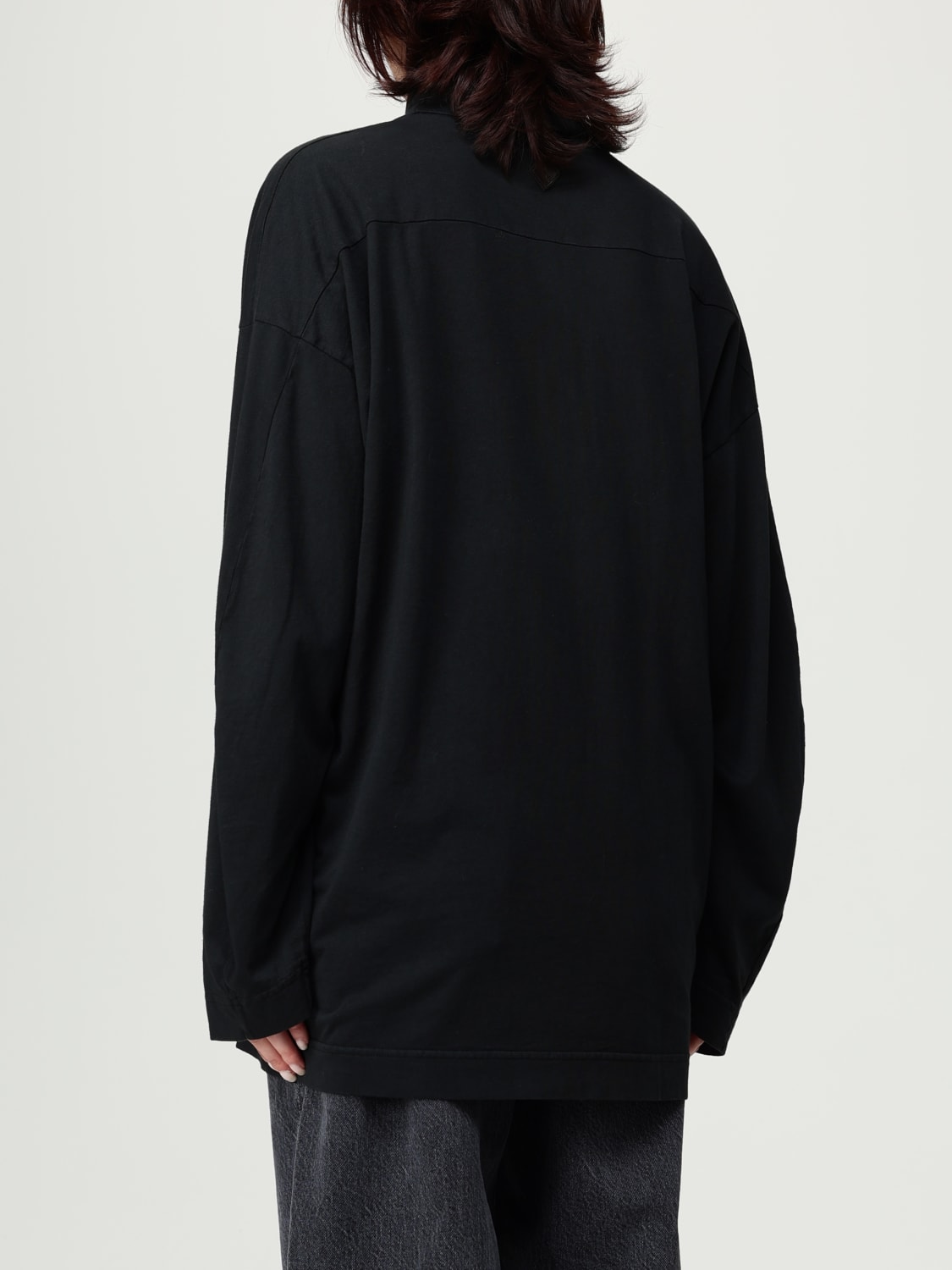 HAIKURE MAGLIA: Maglia a dolcevita in cotone over Haikure, Nero - Img 2