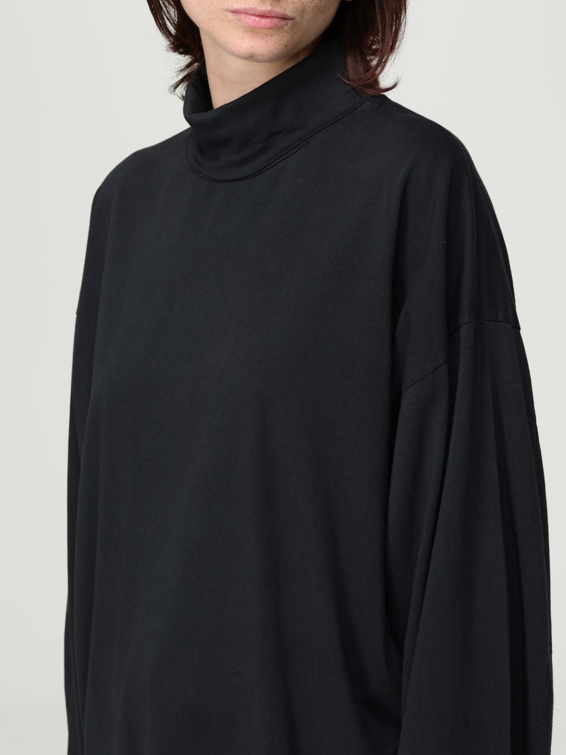 HAIKURE MAGLIA: Maglia a dolcevita in cotone over Haikure, Nero - Img 3