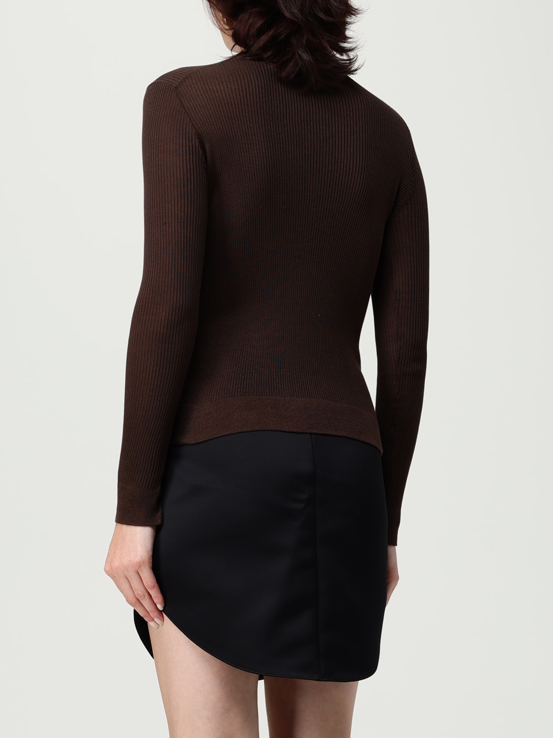 MAGDA BUTRYM PULL: Cardigan femme Magda Butrym, Marron - Img 3