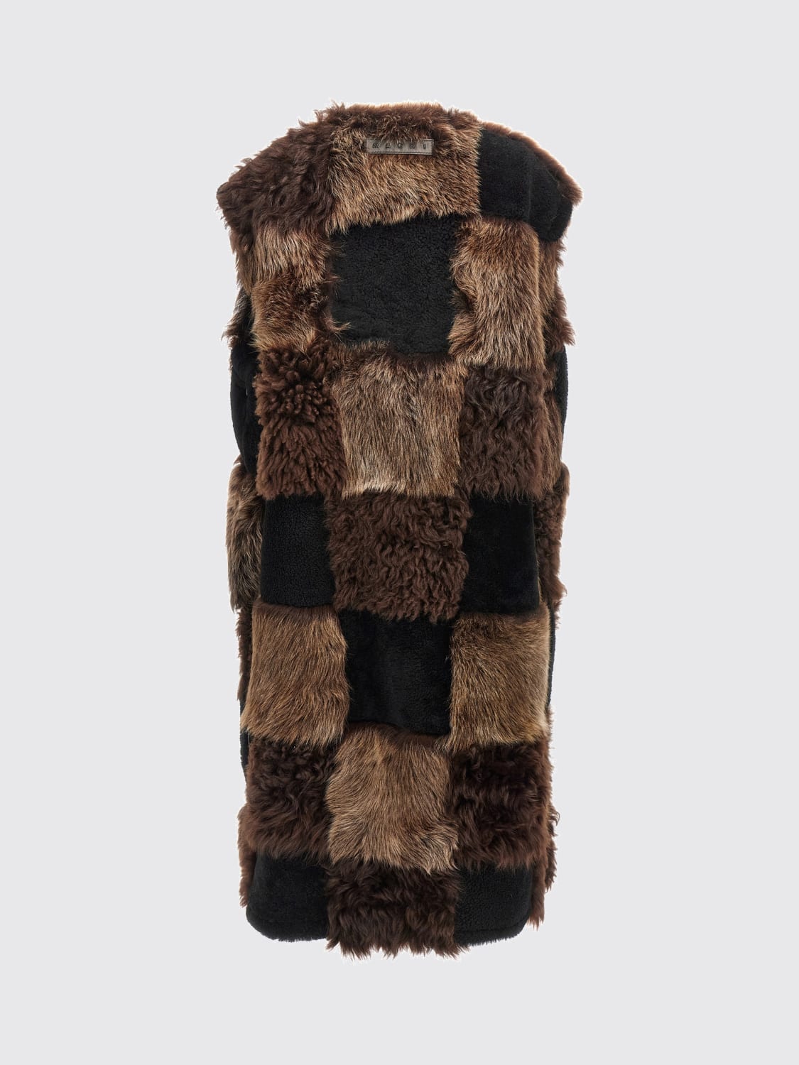 MARNI FUR COAT: Waistcoat woman Marni, Brown - Img 3