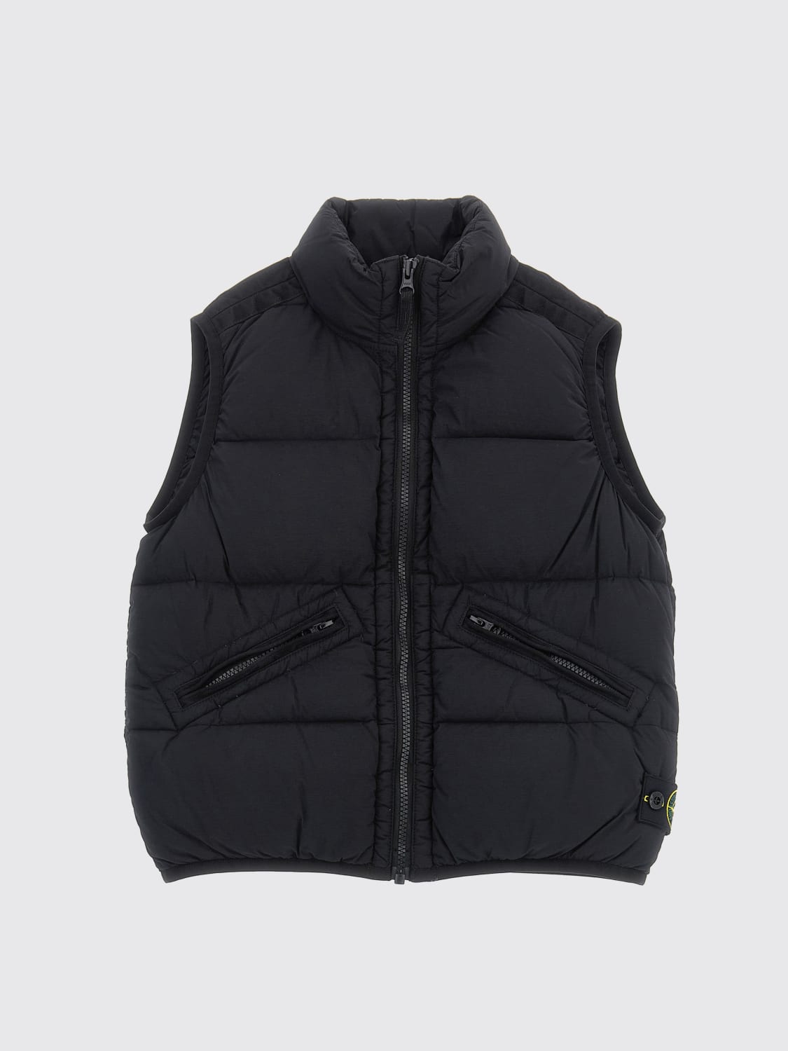 STONE ISLAND JUNIOR WAISTCOAT: Waistcoat kids Stone Island Junior, Black - Img 1