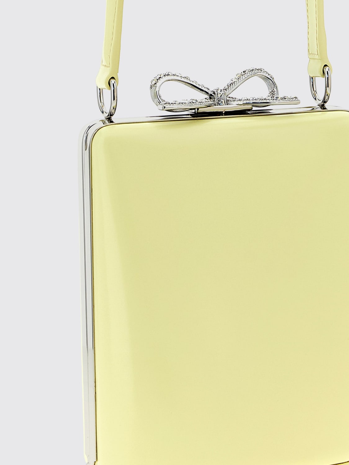 SELF-PORTRAIT MINI BAG: Shoulder bag woman Self-portrait, Yellow - Img 3