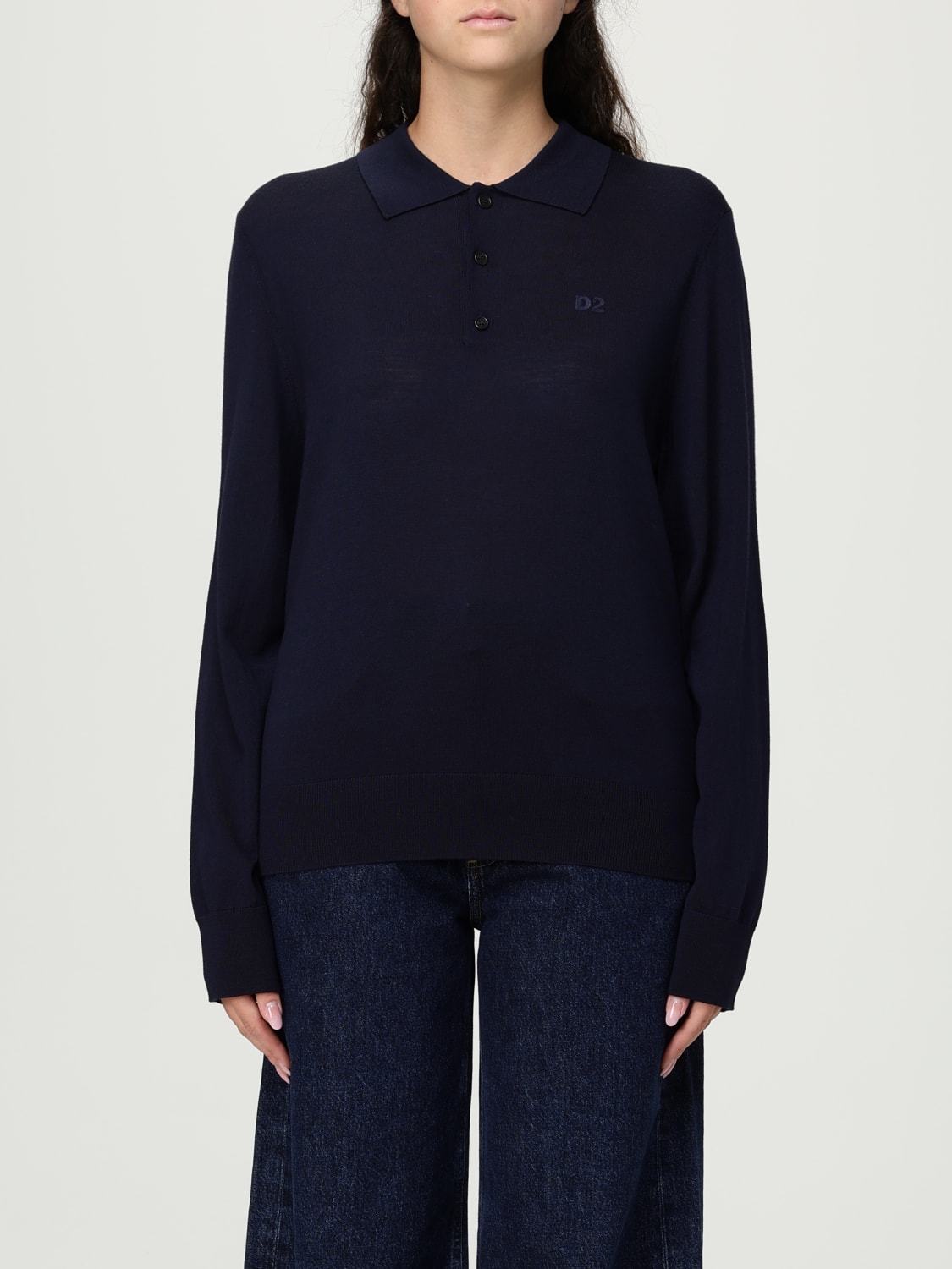 DSQUARED2 POLO: Polo femme Dsquared2, Bleu - Img 1