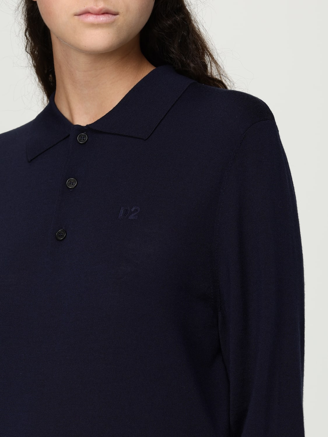 DSQUARED2 POLO: Polo femme Dsquared2, Bleu - Img 3