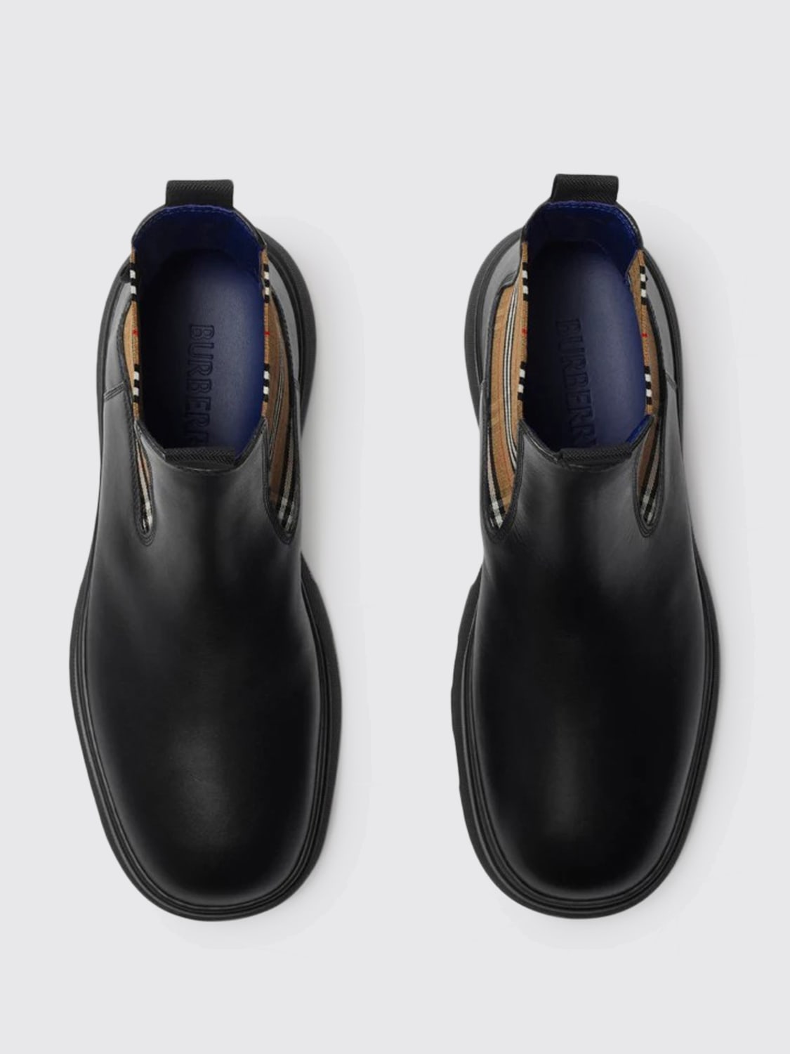 BURBERRY STIEFELETTEN: Schuhe herren Burberry, Schwarz - Img 4