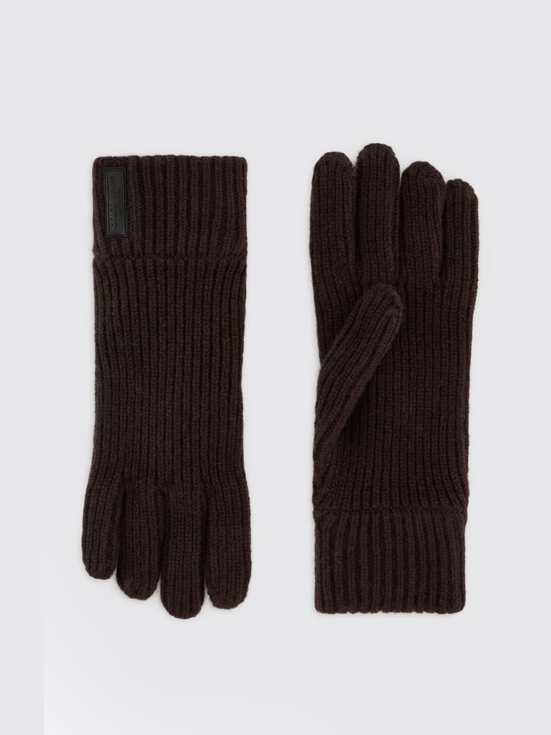 GIORGIO ARMANI GLOVES: Gloves men Giorgio Armani, Brown - Img 1