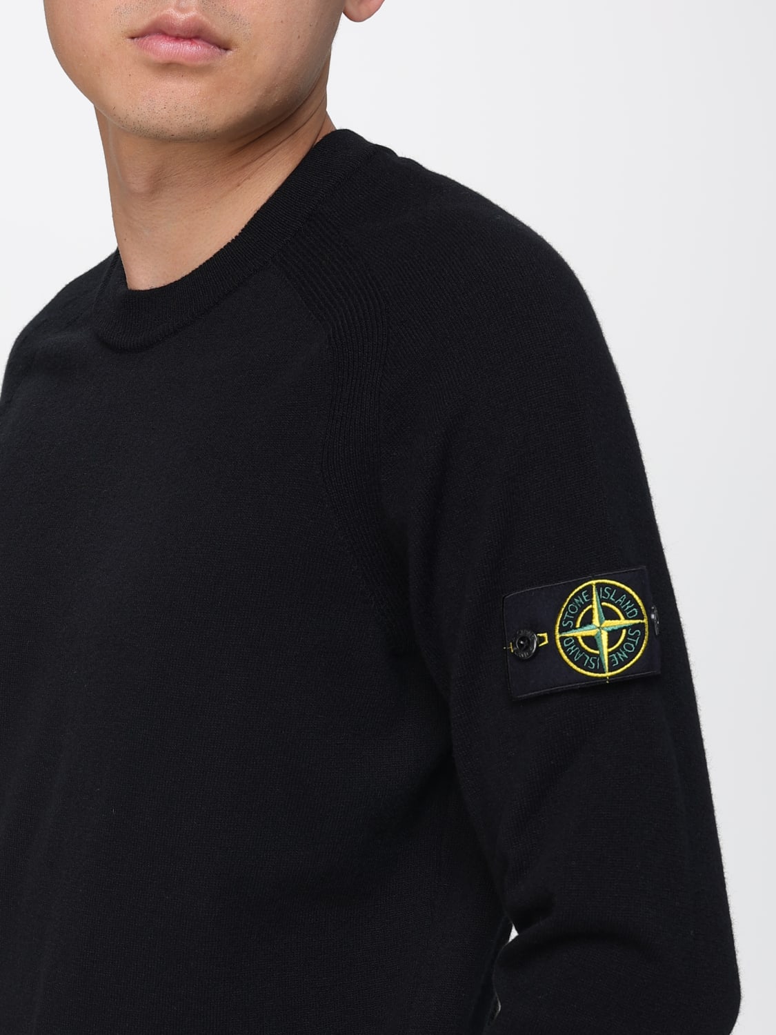 STONE ISLAND PULLOVER: Pullover herren Stone Island, Schwarz - Img 4