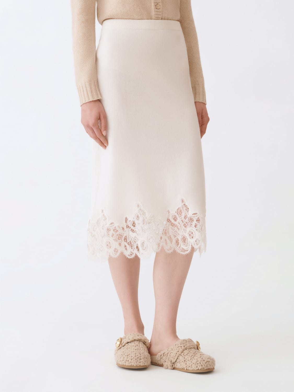 FABIANA FILIPPI SKIRT: Skirt woman Fabiana Filippi, Natural - Img 1