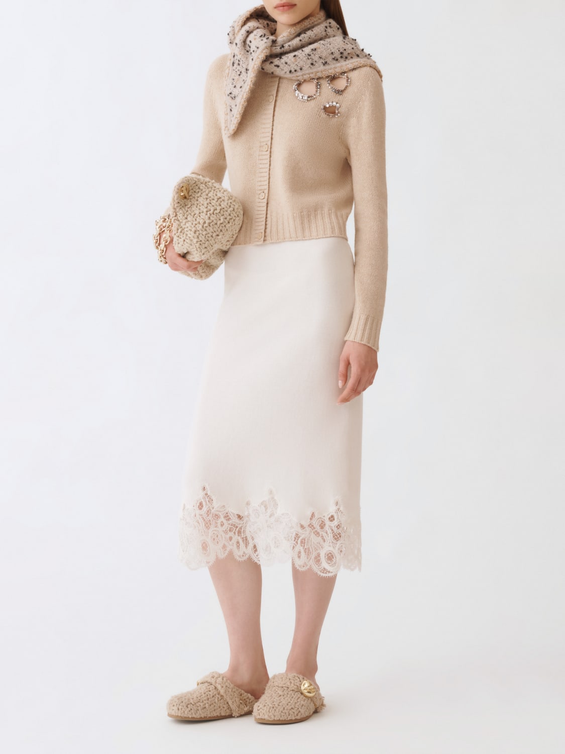 FABIANA FILIPPI SKIRT: Skirt woman Fabiana Filippi, Natural - Img 2