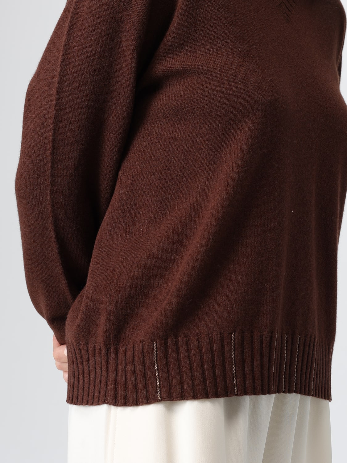 FABIANA FILIPPI PULL: Pull femme Fabiana Filippi, Marron - Img 5